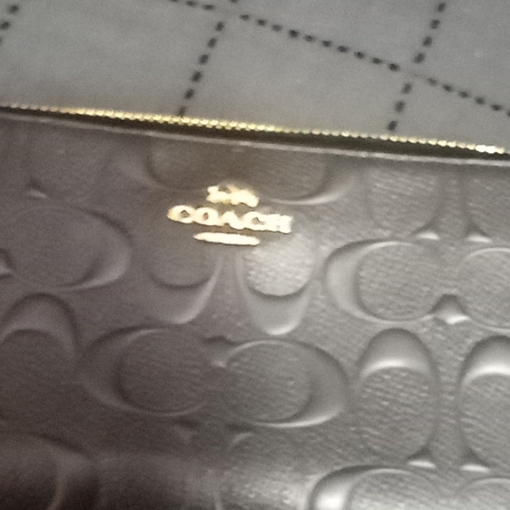 Coach Blue Leather Wallet